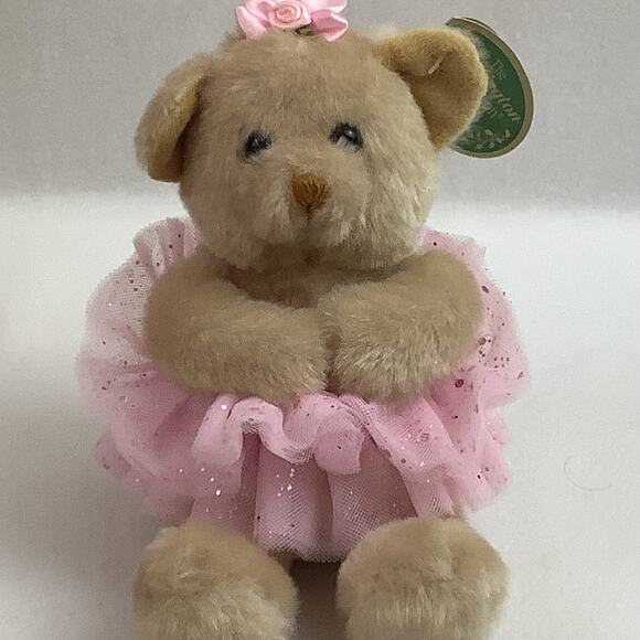 Bearington Collection Bella Ballerina Plush Bear wearing a TuTu - NWT - 8" Bear - Picture 1 of 6